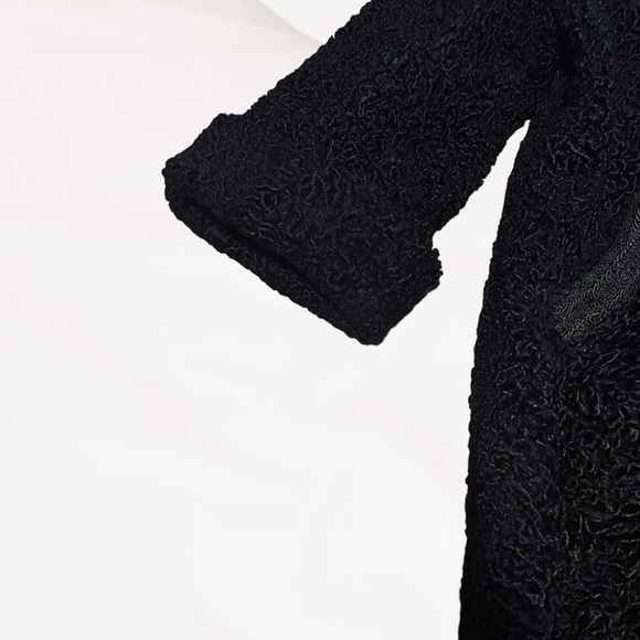 BAMBERGER’S Persian Lamb coat, Black - Picture 5 of 6